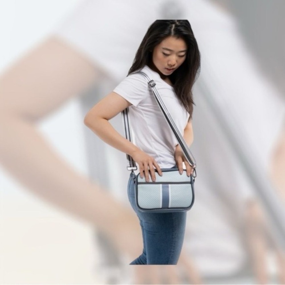 Haute Shore Drew Azure‎ Blue Neoprene Crossbody Bag - Picture 5 of 8